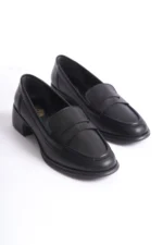 Kadın Loafer Ayakkabı Siyah Mat - Günlük Rahat Kadın Ayakkabı