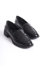 Kadın Loafer Ayakkabı Siyah Rugan - Şık ve Zarif Günlük Kadın Ayakkabı